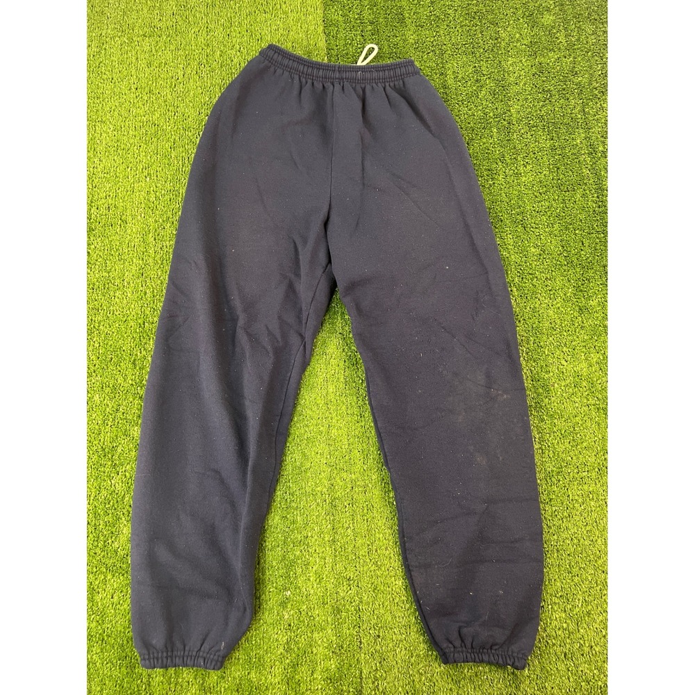 Hanes Mens Navy Blue Fleece Sweatpants Joggers Small Drawstring Elastic Waist
